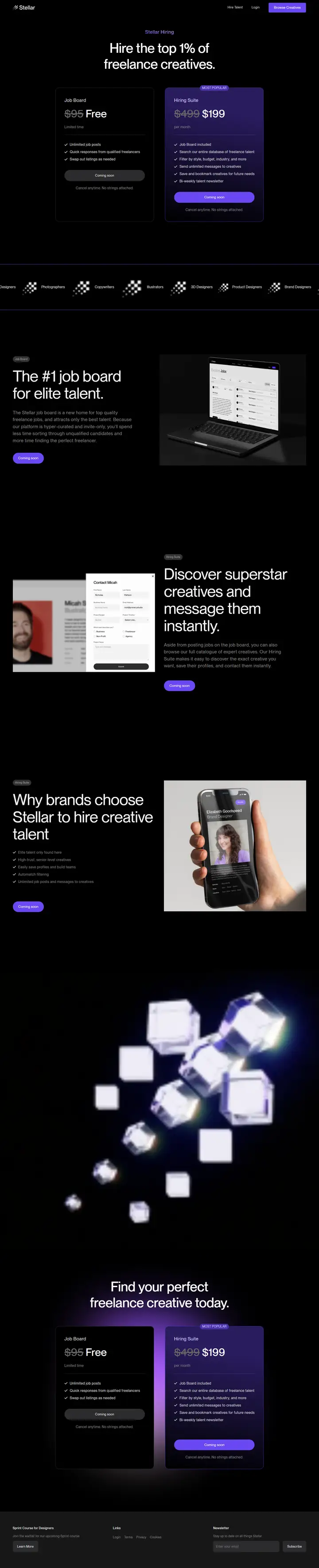 Pricing full-page screenshot