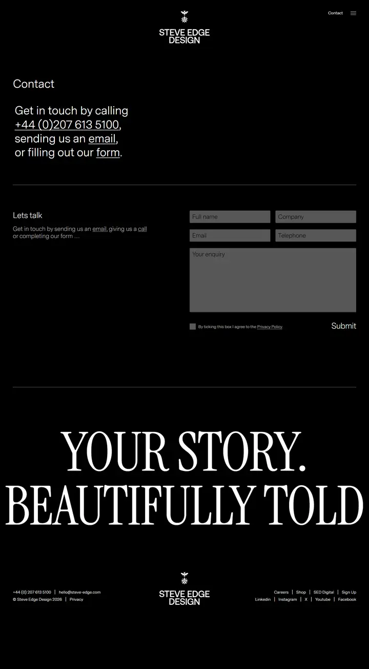 Contact full-page screenshot