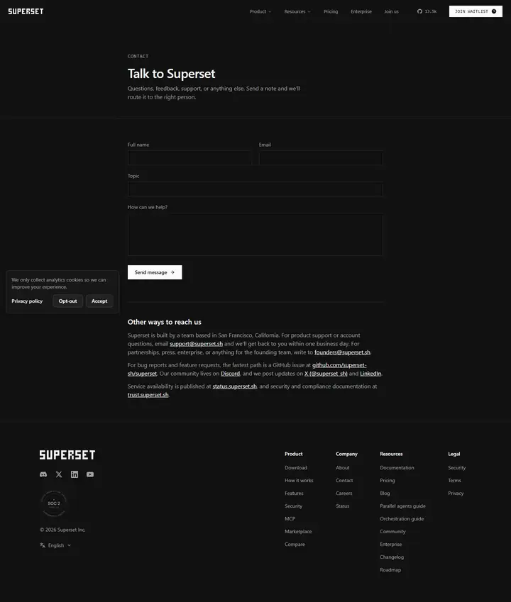 Contact full-page screenshot