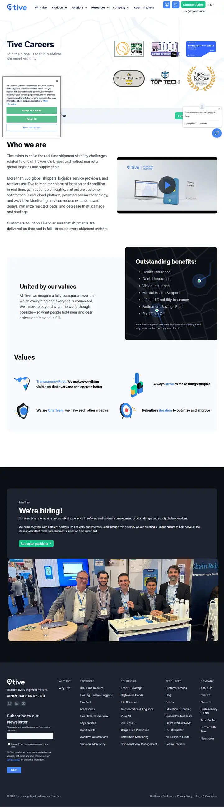 Jobs/Careers full-page screenshot