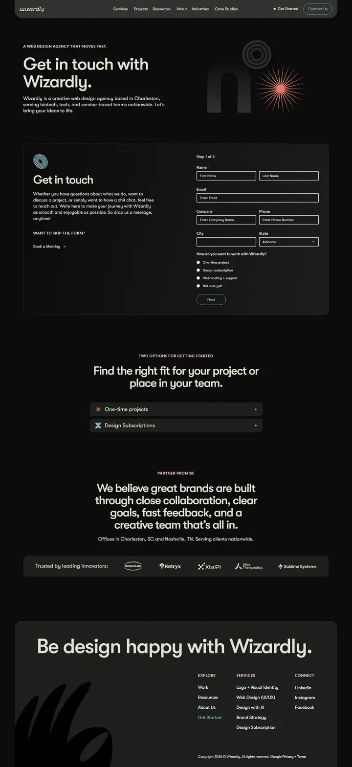Contact full-page screenshot