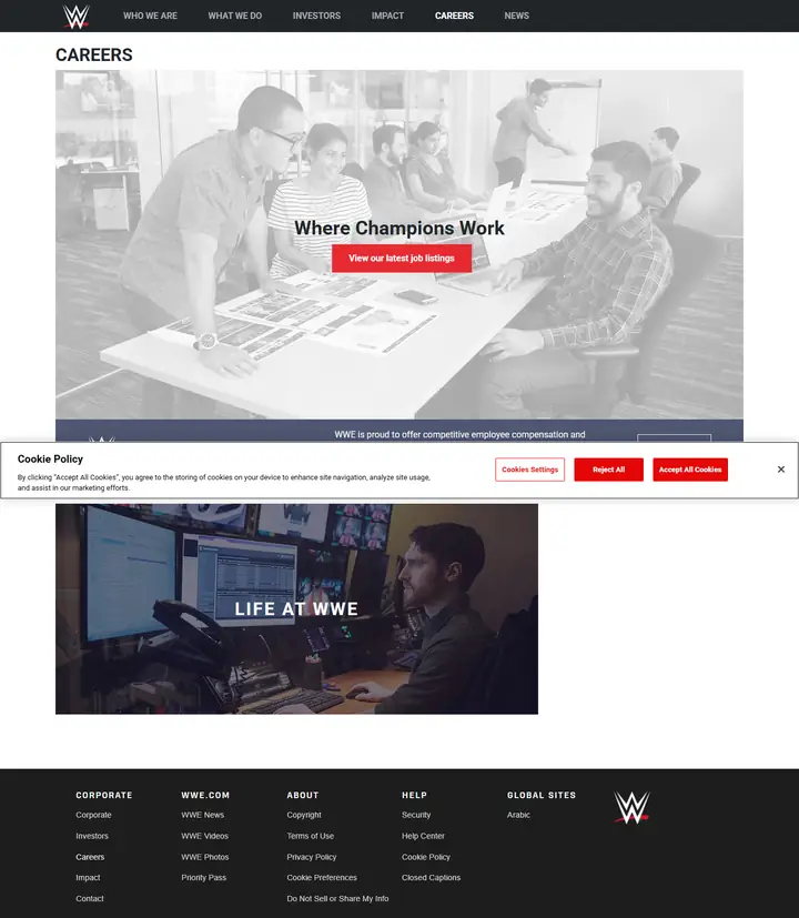 Jobs/Careers full-page screenshot